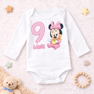 Body Bebe Aniversar „Minnie” - Mesaj Aniversar 7 luni- 1 an - Img 3