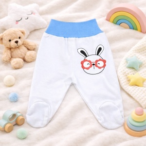 Pantaloni Bebe cu Bandă Lată „Tika30” - 0-3 Luni