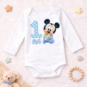 Body Bebe Aniversar „Mickey” - Mesaj Aniversar 7 luni- 1 an - Img 6