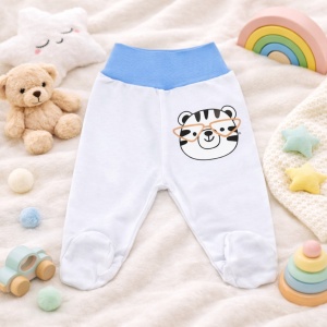 Pantaloni Bebe cu Bandă Lată „Tika27” - 0-3 Luni