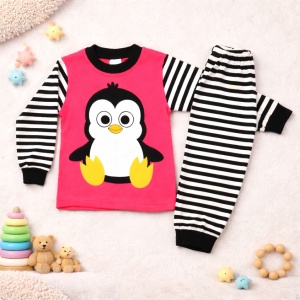 Pijama copii ''Pinguin'' roz