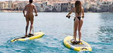 Water Bike - Stepper cu paddle board gonflabil "Sunny" - Img 3