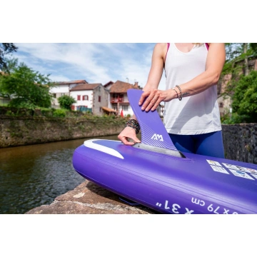 Swift Attach Racing Fin with AM logo (Purple) - Img 2