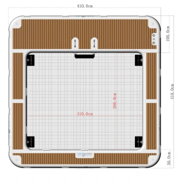 Yachtbeach Luxury Pool 4.1 x 4.1 x 0.2m Dropstitch - Img 2