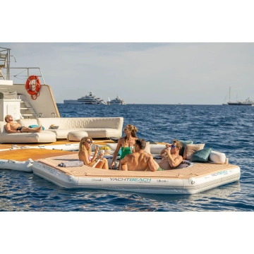 Yachtbeach Pavilion Party Setup Platform 4.10, Backrest, Flat Mesh Cover