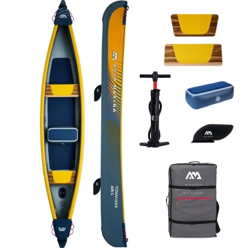 Aqua Marina Tomahawk AIR-C - High Pressure Speed Canoe 2/3-person. DWF Deck. (paddle excluded)