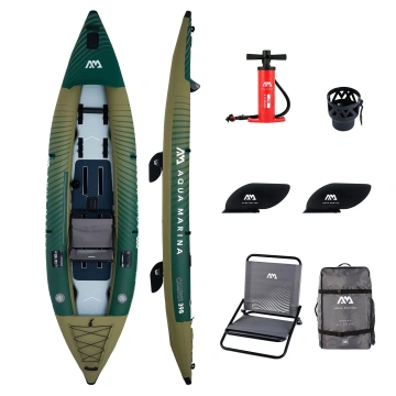 Aqua Marina Caliber 398 - Angling Kayak 1/2-person. (paddle excluded)
