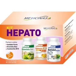Kit Hepato - protejeaza fcatul si functiile hepatce + Gratuit cartea " Ce sa mananci ca sa vindeci ficatul"