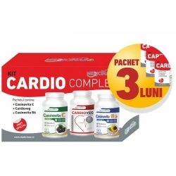 3 x Kit Cardio Complex - Sustine Functiile Cardiovasculare + Gratuit cartea ”Ce mănânci ca să îți salvezi inima”