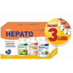 3 x Kit Hepato - protejeaza fcatul si functiile hepatce + Gratuit cartea " Ce sa mananci ca sa vindeci ficatul"