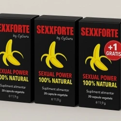 SexxForte – Potență maximă, energie explozivă și performanță masculină garantată King Pack – 4 cutii (3+1 gratis)