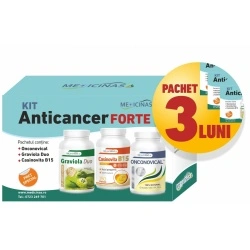 3 x Kit Anticancer Forte + Cartea "Ce mananci ca sa combati cancerul?"