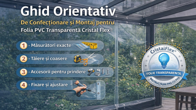 Ghid orientativ de confecționare și montaj pentru folia PVC transparentă Cristal Flex®