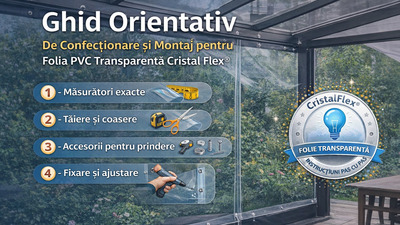 Ghid orientativ de confecționare și montaj pentru folia PVC transparentă Cristal Flex®