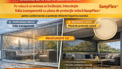 Pregătește-te... a venit primăvara, urmează vara. SunyFlex® e pregatit,…tu esti ?