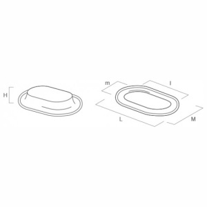 Set 10 bucati, Capse Ovale 42 x 22 mm - Img 3
