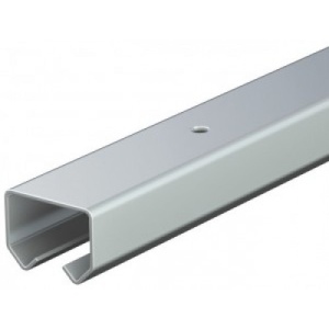 Profil șină 15 mm pentru sistem culisare perdele PVC industriale