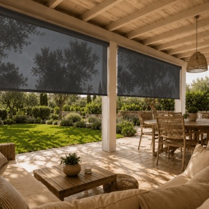 Screen protecție solară terasă – SunyFlex® 3.0 × 10 m Negru - Img 3