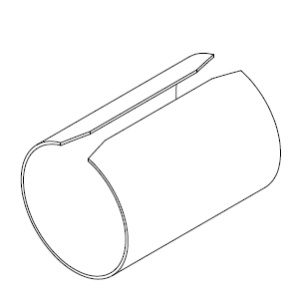 Tub de îmbinare Ø70 mm, 50 cm, pentru prelungirea tubului rulou - Img 2