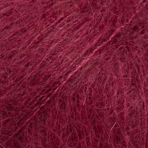 Fir mohair cu mătase DROPS Kid-Silk Uni 70 Bordeaux