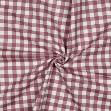 Flanel de bumbac în carouri - Mauve - Img 3