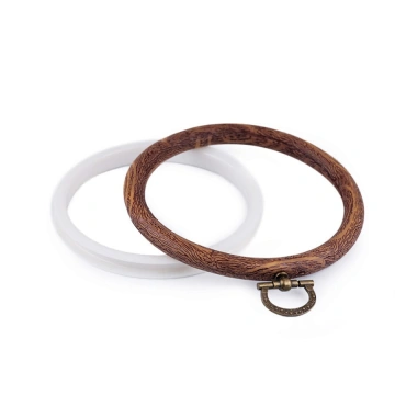 Gherghef imitație lemn cu agățătoare - 9 cm - Img 3
