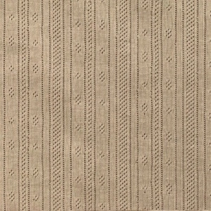 Jerse Bumbac Pointelle Stripes - Dark Beige