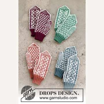Kit DROPS Mănuși de Crăciun – Clapping Elves