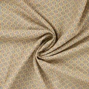 Material Bumbac Dobby Imprimat - Aztec Yellow