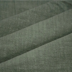 Material In Stonewashed (Slub) Verde - Army Green
