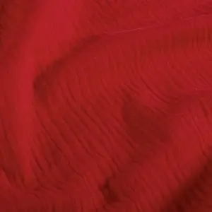 Material Muselină Dublă, 100% bumbac - Red