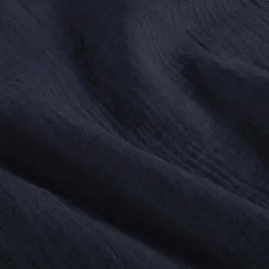 Material Muselină Dublă Navy, 100% bumbac - Img 2