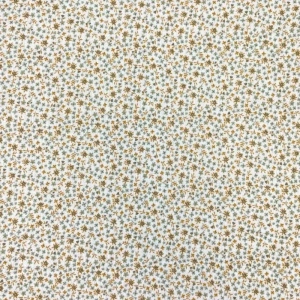 Material Muselină Imprimată, 100% bumbac - Yellow & Brown