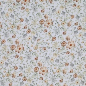 Material Muselină Imprimată Flori, 100% bumbac - Vintage Flower - Img 2