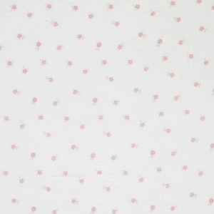 Material Muselină Imprimată Flori Ditsy, 100% bumbac - Ecru - Img 2