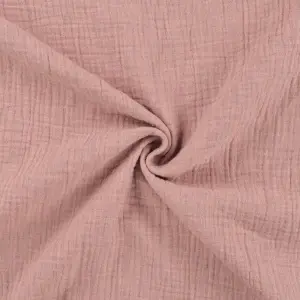 Material Muselină Melange, 100% bumbac - Old Pink