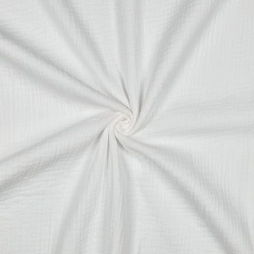 Material Muselină Organică GOTS, 100% bumbac - White - Img 3