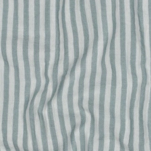 Material Muselină Yarn Dyed Dungi, 100% bumbac - Sage