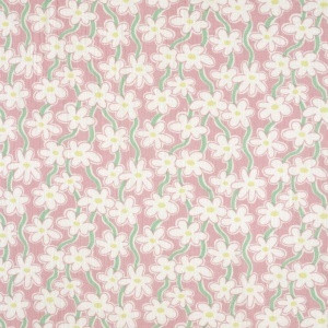 Muselină Imprimată Floricele - Light Pink - Img 2