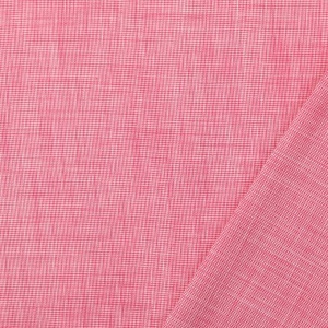 Poplin Imprimat Pied De Poule - Pink
