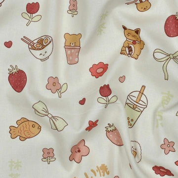 Poplin Premium Imprimat Checks - Rouge - Img 2