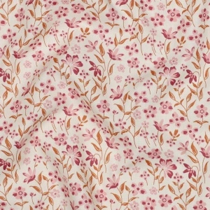 Poplin Premium Imprimat floricele - Pink