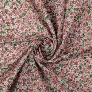 Voile Bumbac Flori - Pink - Img 2