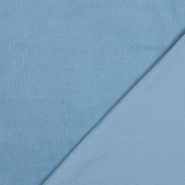 Material Babycord 21W (Velur) Bumbac Uni - Blue - Img 4