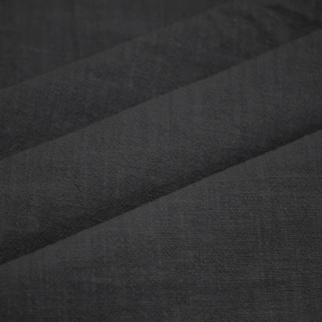 Material In Stonewashed (Slub) Negru - Black