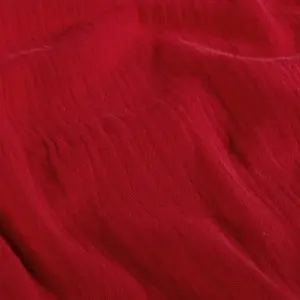 Material Muselină Dublă, 100% bumbac - Dark Red