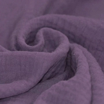 Material Muselină Dublă, 100% bumbac - Dusty Purple
