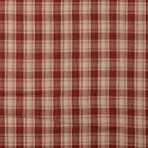 Material Muselină Yarn Dyed cu Două Fețe Carouri Vichy, 100% bumbac - Red - Img 2