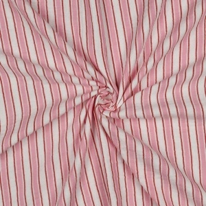Material Muselină Yarn Dyed Dungi, 100% bumbac - Pink - Img 2
