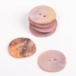 Nasture din sidef rotund 20mm - Roz Pudrat